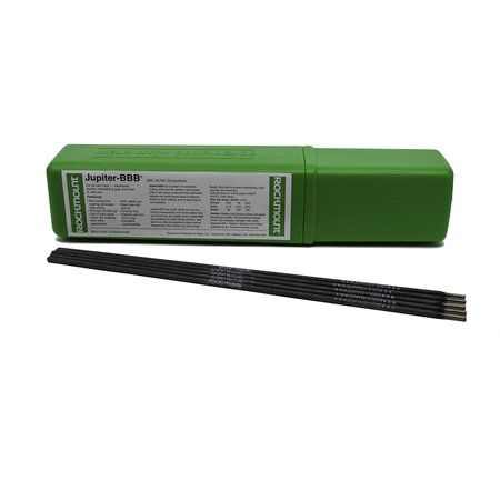 ROCKMOUNT RESEARCH AND ALLOYS Jupiter BBB, 14" Stick Electrode for Machinable Cast Iron Repair, Non-Conduct flux, 1/8" Dia., 1lb 2334-1